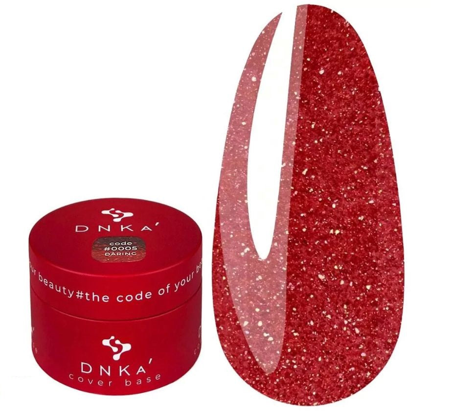 Base DNKa Cover №005 red with gold and red shimmer 30 ml (DNKA0005-30)