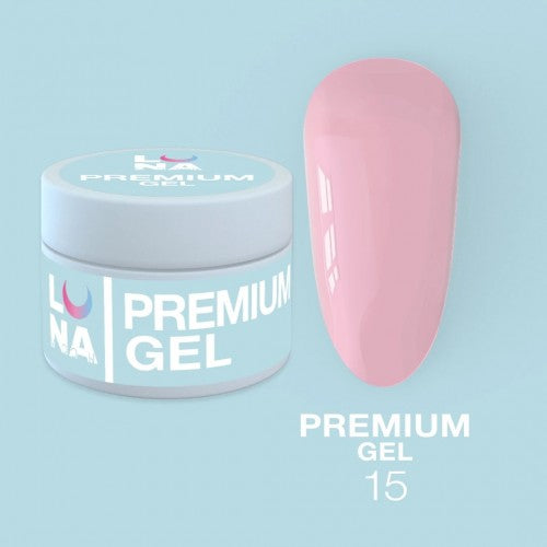 Гель для наращивания волос LunaMoon Premium Gel № 15, 15 мл