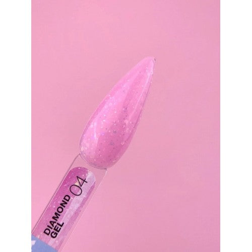 Gel für Erweiterungen LunaMoon Diamond Gel Nr. 4 15 ml