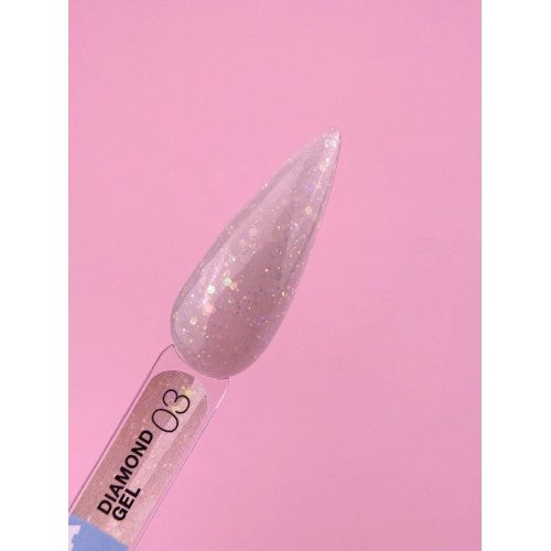 Gel für Erweiterungen LunaMoon Diamond Gel Nr. 3 15 ml