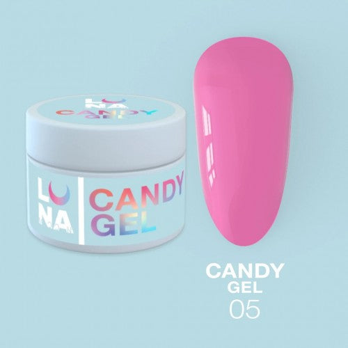 Gel für Erweiterungen LunaMoon Candy Gel Nr. 5 15 ml