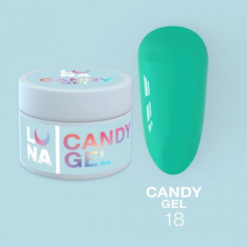 Gel für Erweiterungen LunaMoon Candy Gel Nr. 18 15 ml
