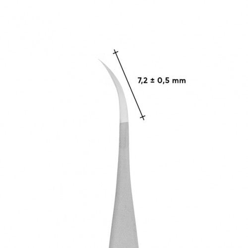 Professionelle Pinzette für Wimpern gebogen STALEKS PRO EXPERT 40 TYP 7 TE-40/7