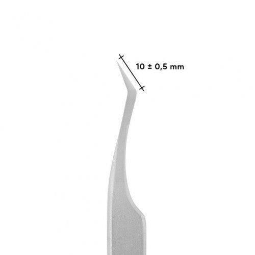 Professionelle Pinzette für Wimpern L-förmig STALEKS PRO EXPERT 41 TYP 7 TE-41/7