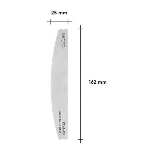 Metallgrundfeile Halbmond STALEKS PRO EXPERT 40 MBE-40