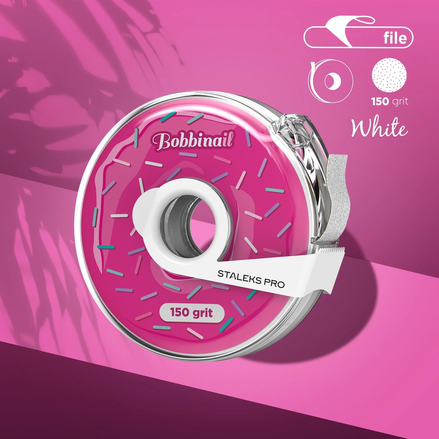 Ersatz-Feilenband weiß in Kunststoffspule 150er Körnung STALEKS PRO EXPERT AT-150w