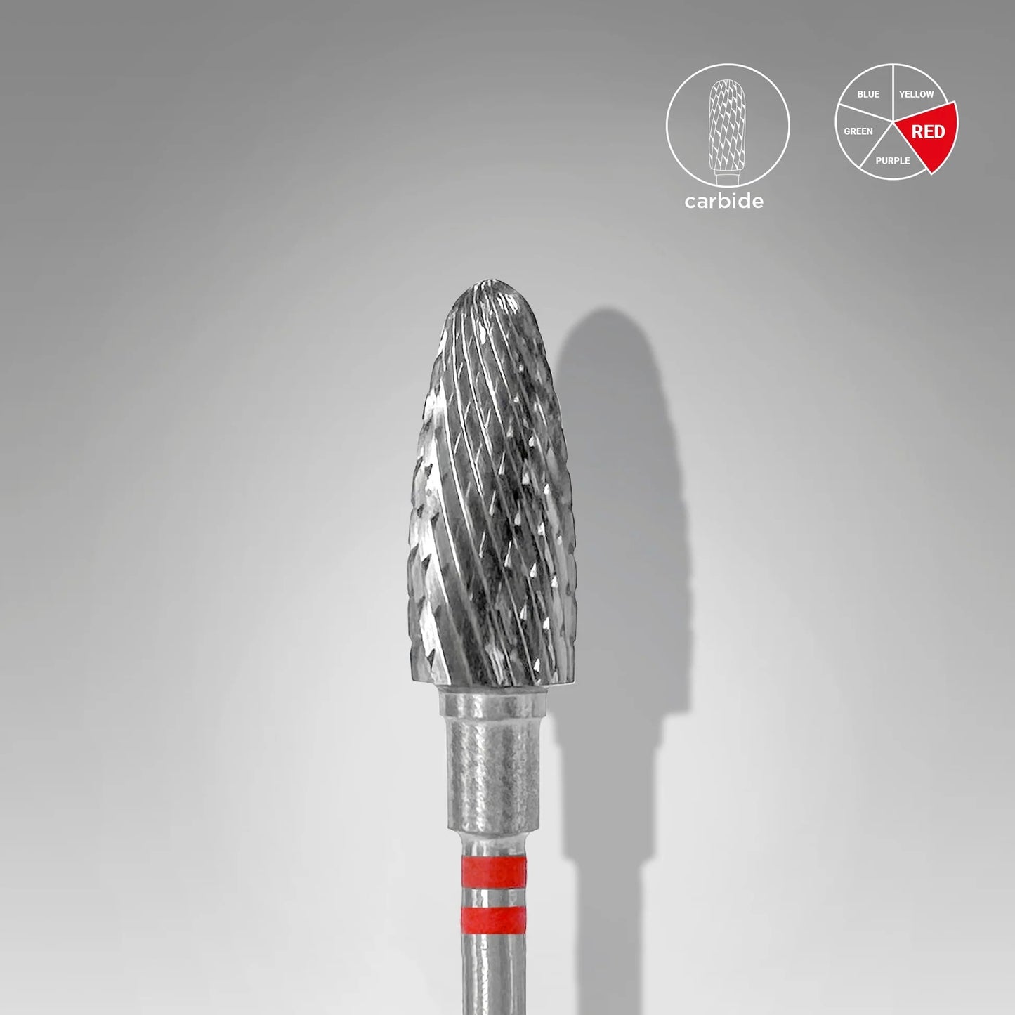 STALEKS EXPERT Hartmetallbohrer Hühneraugen Rot Für Linkshänder 6 x 14 mm