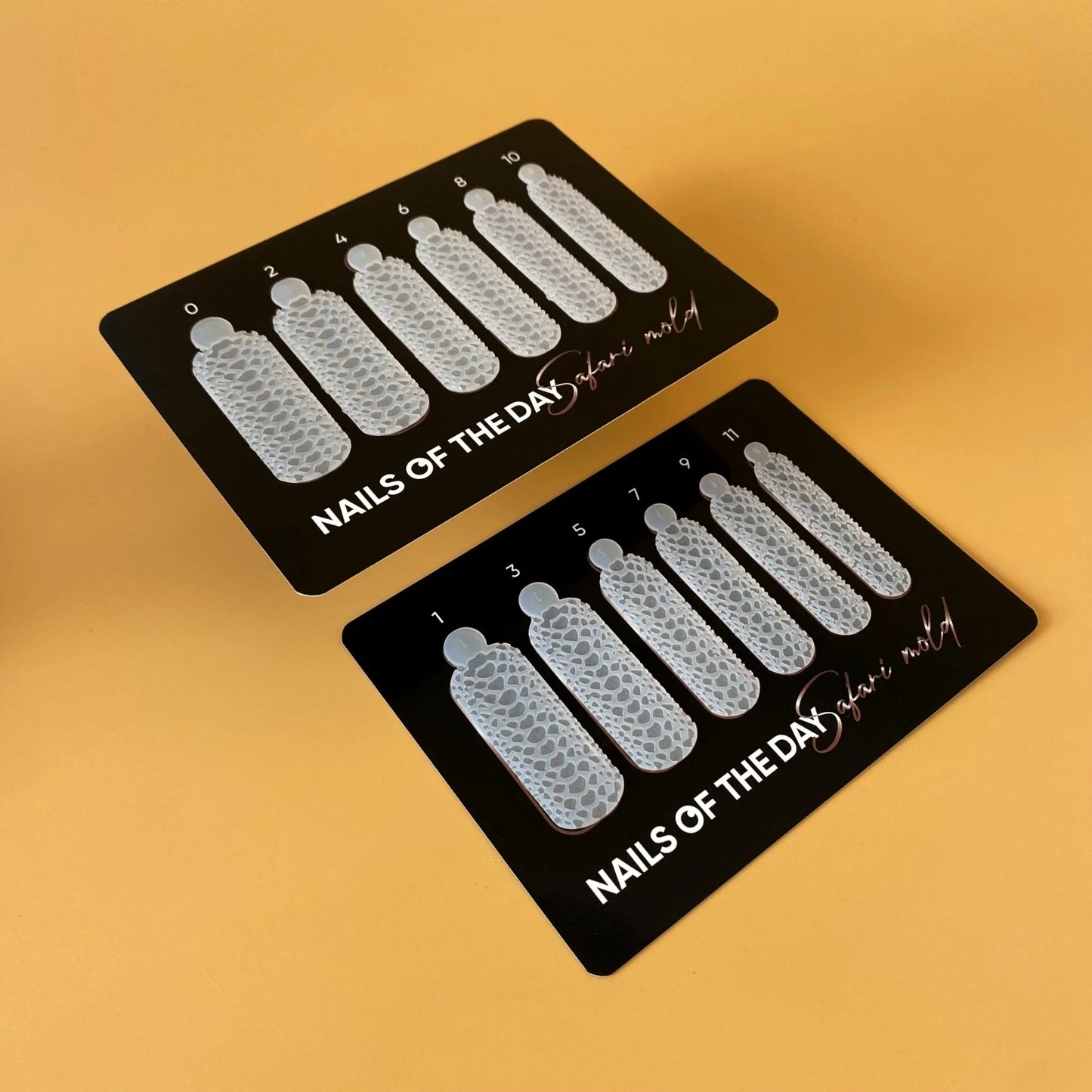 Nailsoftheday Wild Crocodile Silikonformen Typ 20 für Top Forms, 12 Stück.