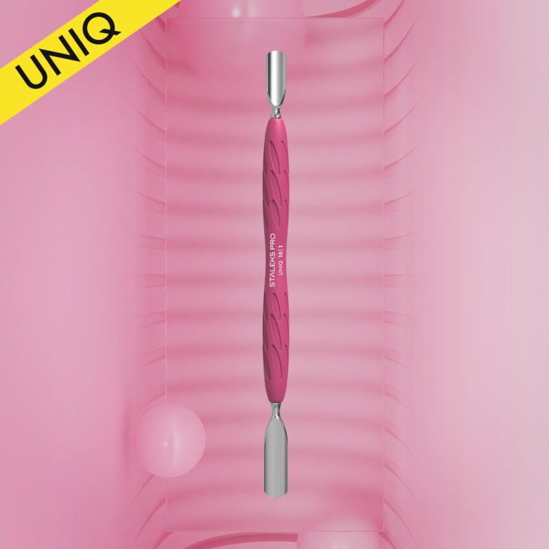Nagelhautschieber mit Silikongriff "Gummy" UNIQ 10 TYP 1 (breiter runder Schieber + schmaler runder Schieber)