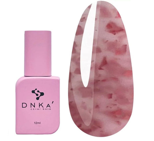 Base DNKa Cover №0010A pink with pieces of bright pink gold leaf 12 ml (DNKA0010A)