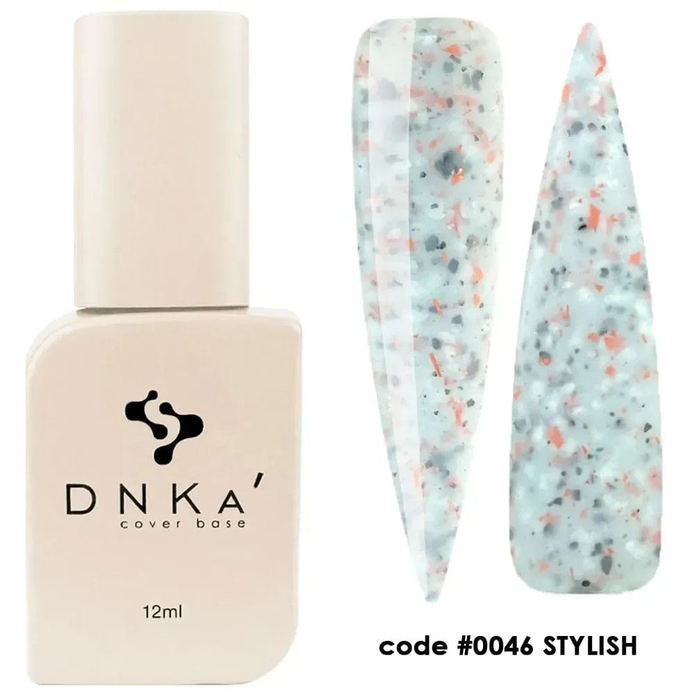 Основа DNKa, крышка №0011, молочная с кусочками золотой фольги, 12 мл (DNKA0011)