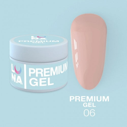 Gel für Erweiterungen LunaMoon Premium Gel Nr. 6 15 ml