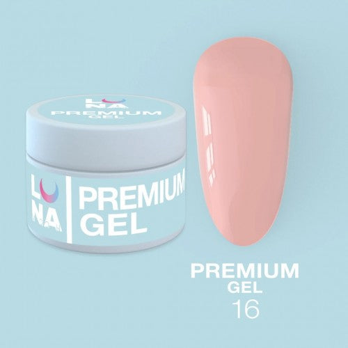 Gel für Erweiterungen LunaMoon Premium Gel Nr. 16 15 ml