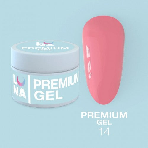 Gel für Erweiterungen LunaMoon Premium Gel Nr. 14 15 ml