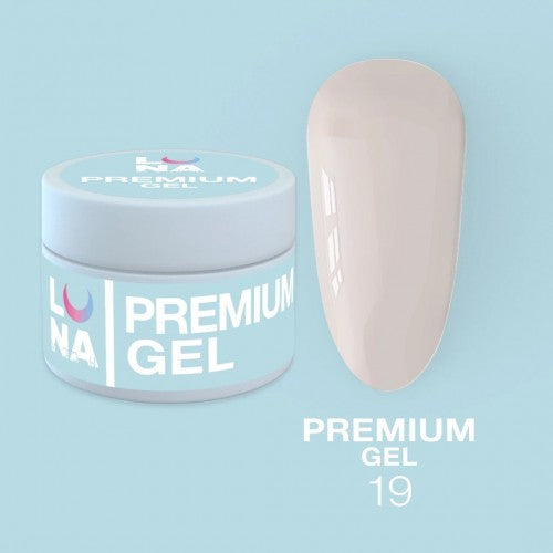 Gel für Erweiterungen LunaMoon Premium Gel Nr. 19 15 ml