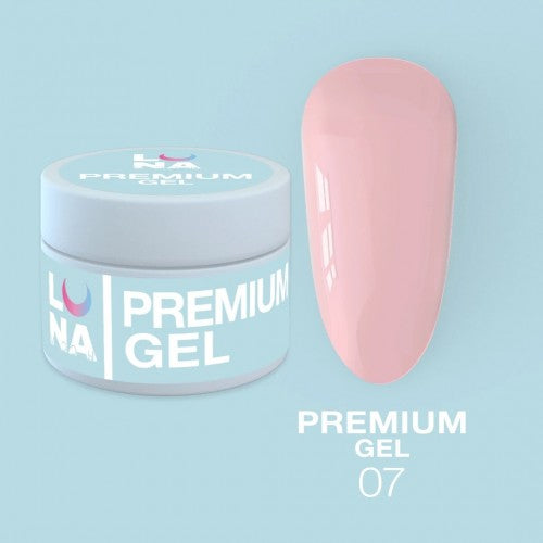Gel für Erweiterungen LunaMoon Premium Gel Nr. 7 15 ml
