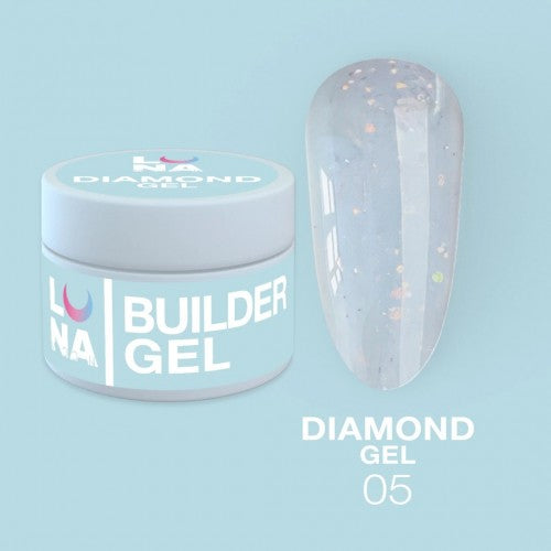 Gel für Erweiterungen LunaMoon Diamond Gel Nr. 5 15 ml