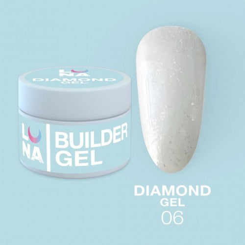Gel für Erweiterungen LunaMoon Diamond Gel Nr. 6 15 ml