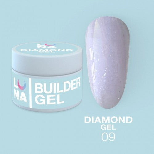 Gel für Erweiterungen LunaMoon Diamond Gel Nr. 9 15 ml