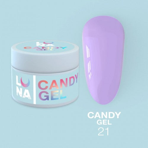 Gel für Erweiterungen LunaMoon Candy Gel Nr. 21 15 ml