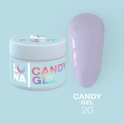 Gel für Erweiterungen LunaMoon Candy Gel Nr. 20 15 ml