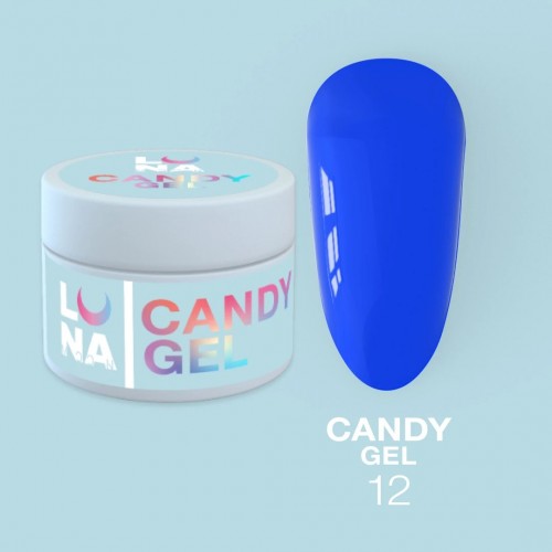 Gel für Erweiterungen LunaMoon Candy Gel Nr. 12 15 ml