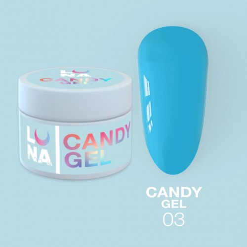 Gel für Erweiterungen LunaMoon Candy Gel Nr. 3 15 ml