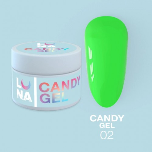 Gel für Erweiterungen LunaMoon Candy Gel Nr. 2 15 ml