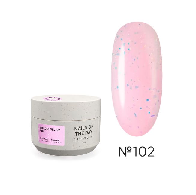 NAILSOFTHEDAY Builder gel 102, 15 ml
