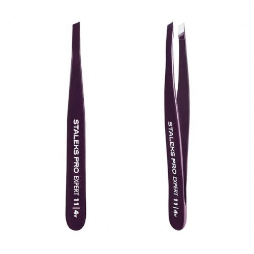 Augenbrauenpinzette STALEKS PRO EXPERT 11 TYP 4 Violett TE-11/4