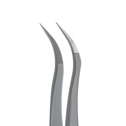 Professionelle Pinzette für Wimpern STALEKS PRO EXPERT 45 TYP 1 TE-45/1 gebogen