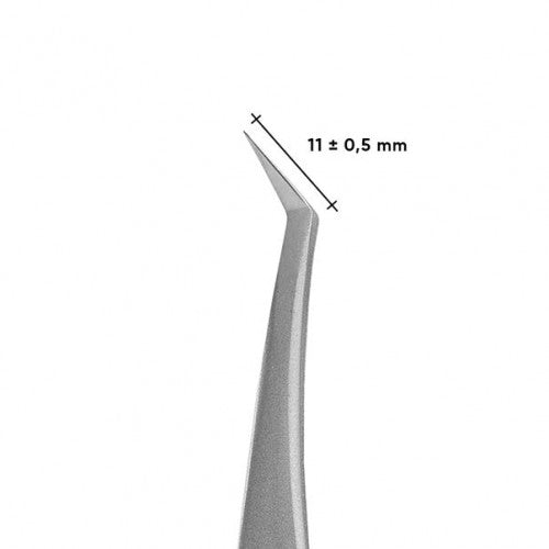 Professionelle Pinzette für Wimpern L-förmig STALEKS PRO EXPERT 40 TYP 13 TE-40/13