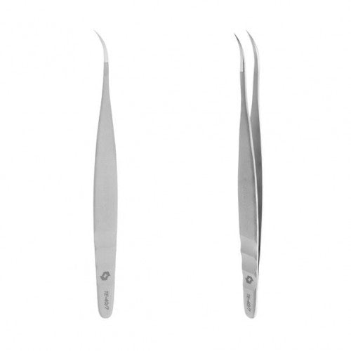 Professionelle Pinzette für Wimpern gebogen STALEKS PRO EXPERT 40 TYP 7 TE-40/7