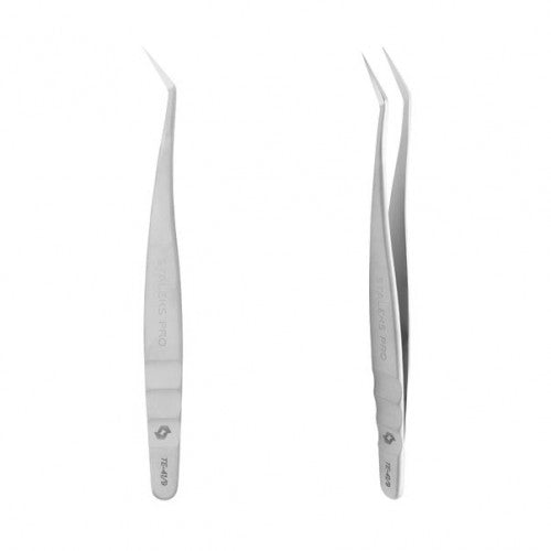 Professionelle L-förmige Wimpernpinzette STALEKS PRO EXPERT 41 TYP 9 TE-41/9