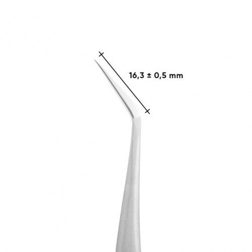 Professionelle L-förmige Wimpernpinzette STALEKS PRO EXPERT 41 TYP 9 TE-41/9
