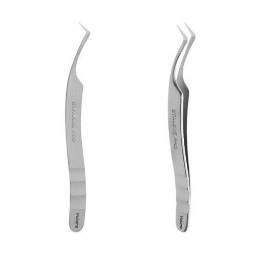 Professionelle Pinzette für Wimpern L-förmig STALEKS PRO EXPERT 41 TYP 2 TE-41/2
