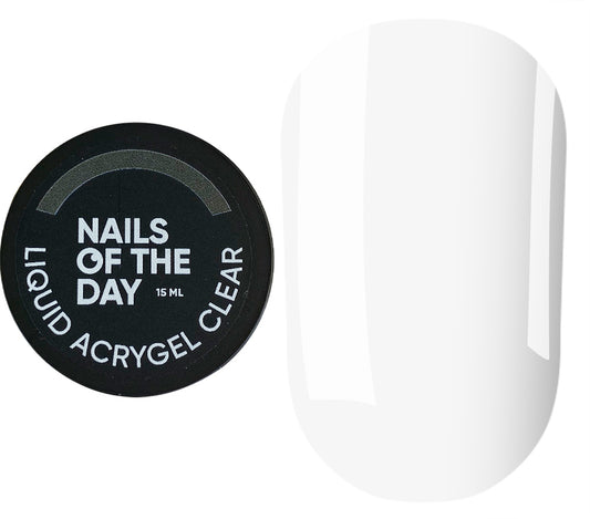 NAILSOFTHEDAY Liquid Acrygel Clear, 15 ml