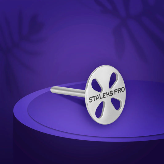 Ein Set Pedikürescheiben PODODISC STALEKS PRO L (25 mm) und Ersatzfeilen mit 180er Körnung (5 Stück)