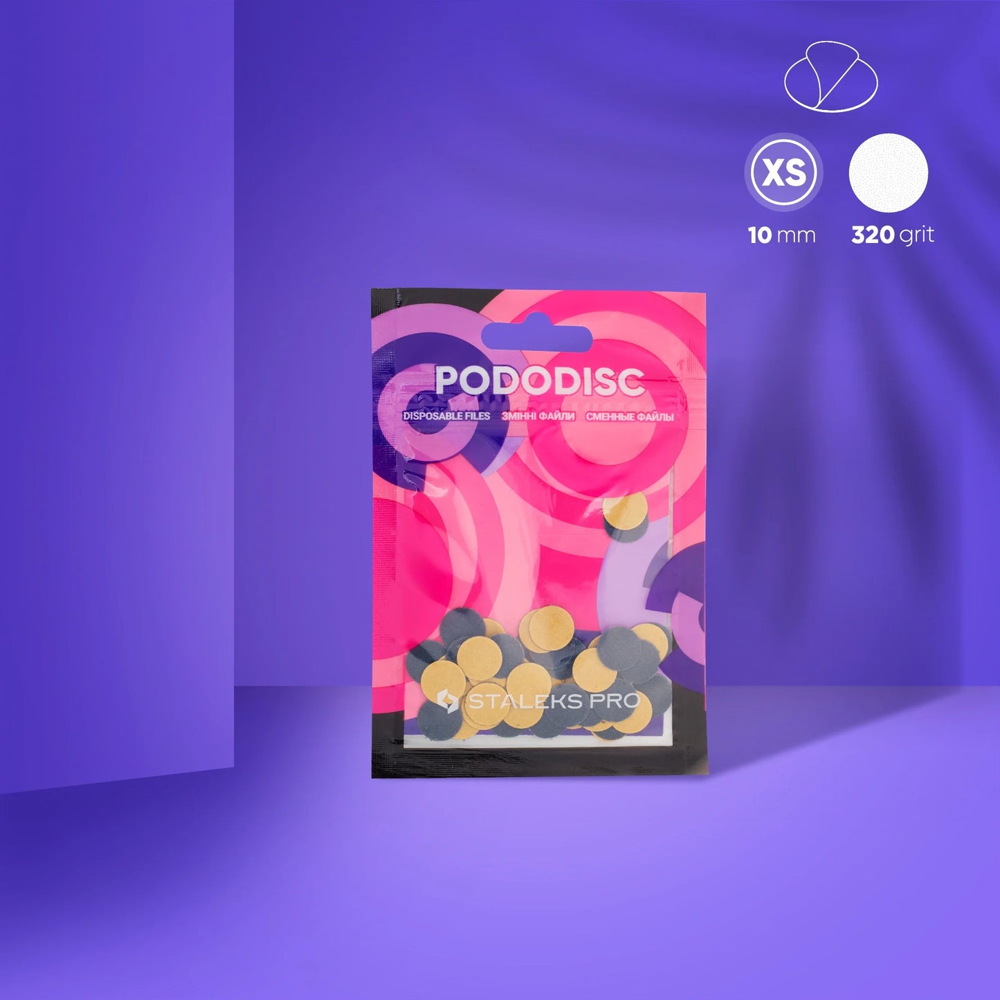 Ersatzfeilen für die Pedikürescheibe PODODISC STALEKS PRO XS (50 Stück) Körnung 320