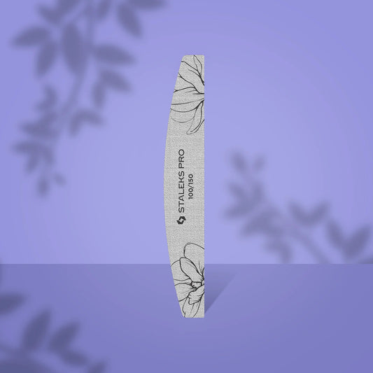 STALEKS PRO EXPERT 40 Mineralnagelfeile 100/150 Körnung (Halbmond) 25 Stück