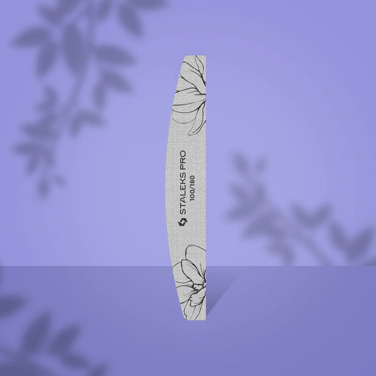 STALEKS PRO EXPERT 40 Mineralnagelfeile 100/180 Körnung (Halbmond) 25 Stück