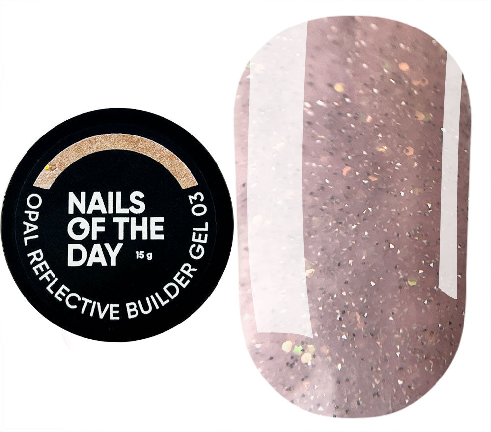 NAILSOFTHEDAY Opal Reflective builder gel 03, 15 g