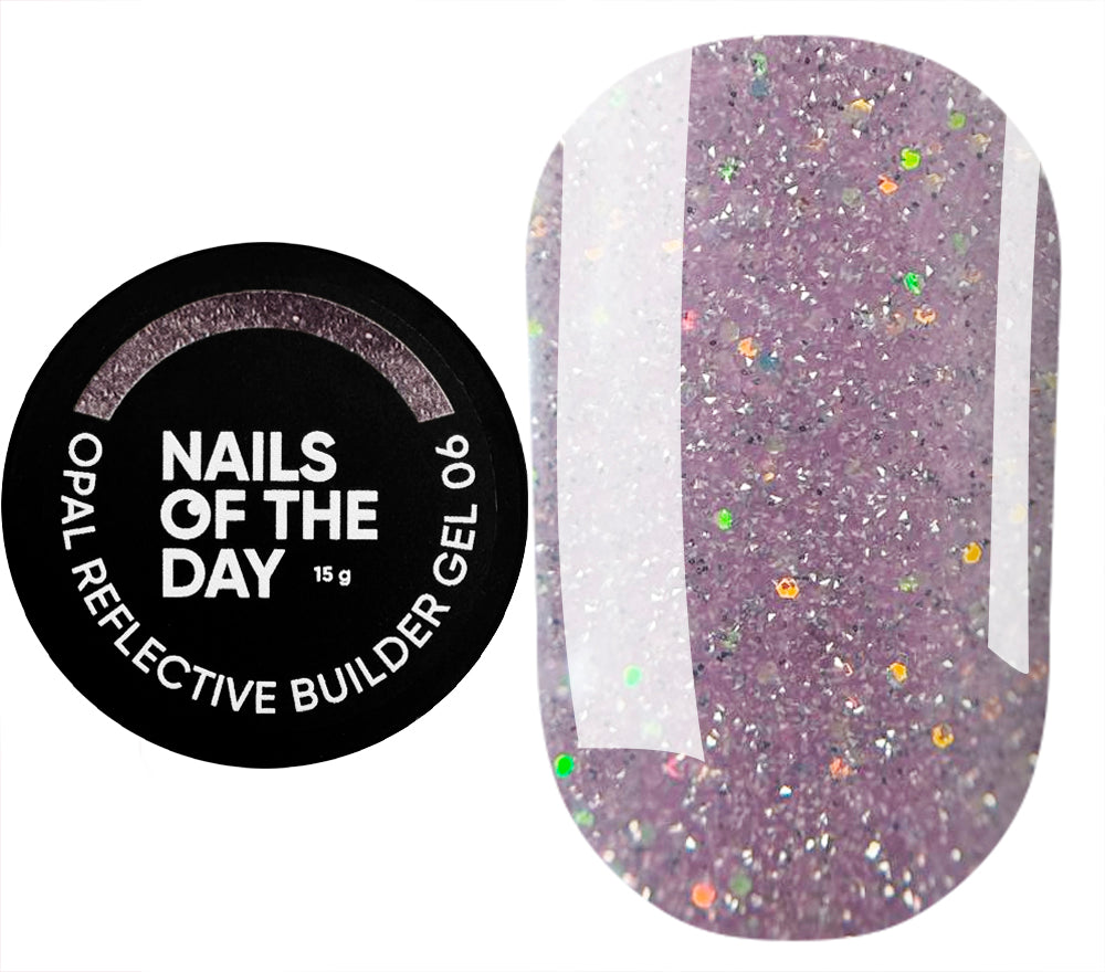 NAILSOFTHEDAY Opal Reflective builder gel 06, 15 g