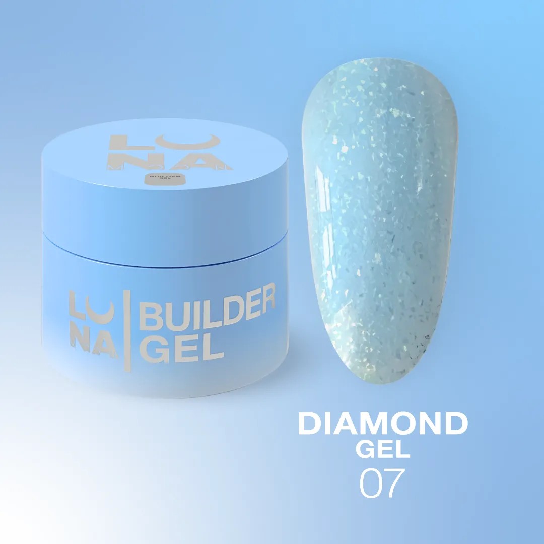 Gel für Erweiterungen LunaMoon Diamond Gel Nr. 7 15 ml