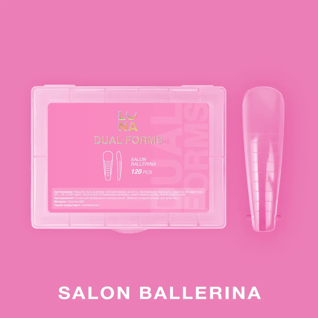 Obere Formen für Extensions LunaMoon Salon Ballerina 120 Stück.