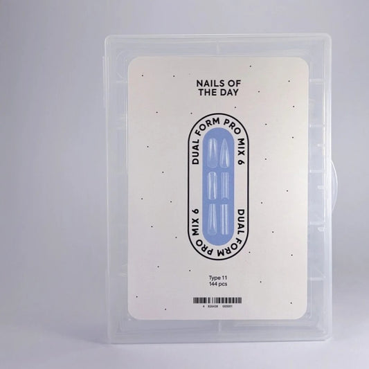 Nailsoftheday Dual Form Pro Mix 6 (Typ 11) Set mit 144 oberen Feilen, 6 Typen, 12 Größen.