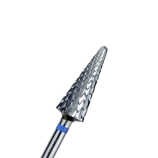 Hartmetall-Fräser mit scharfer Spitze, blau