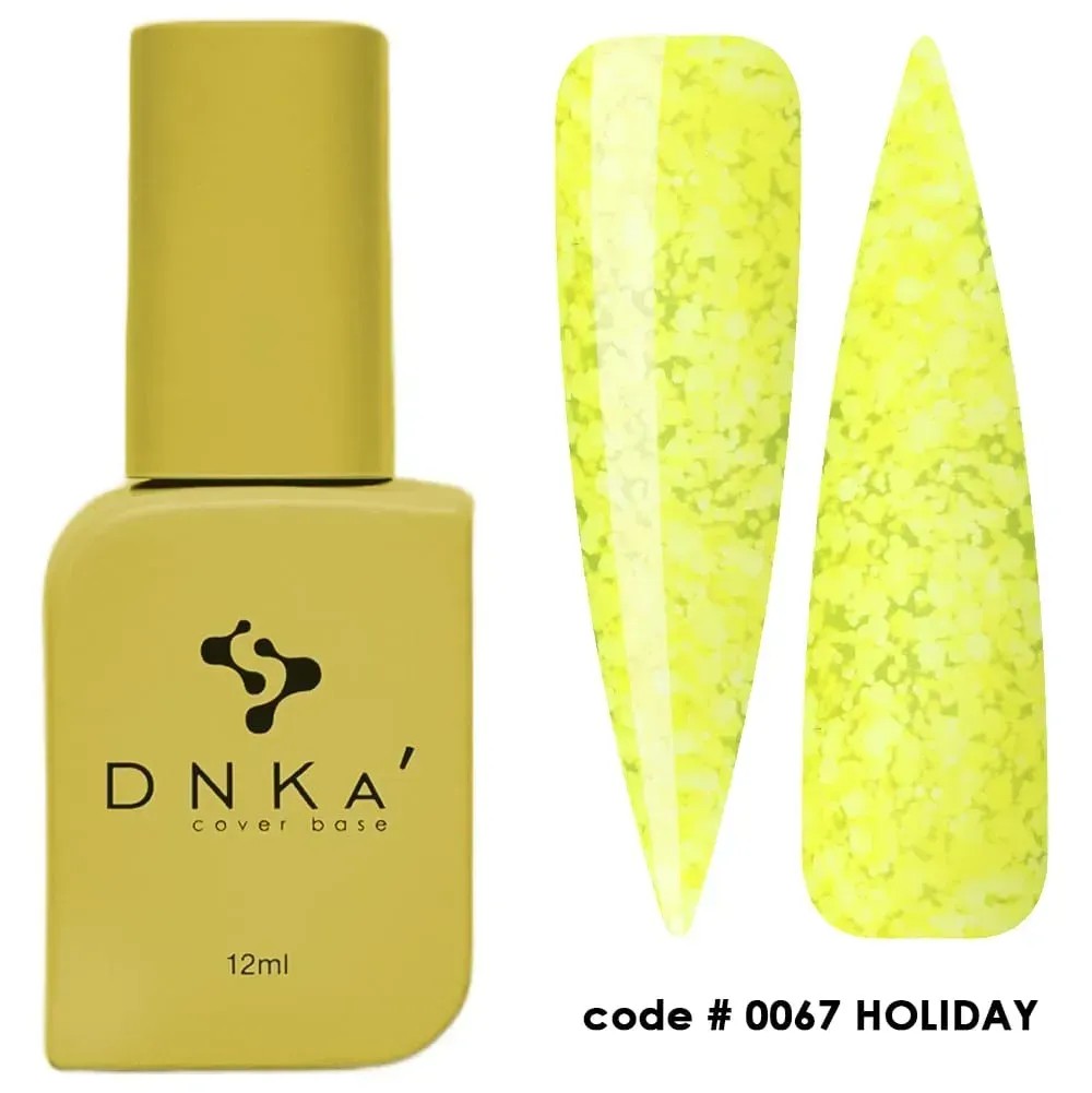 Основа DNKa, крышка №0011, молочная с кусочками золотой фольги, 12 мл (DNKA0011)