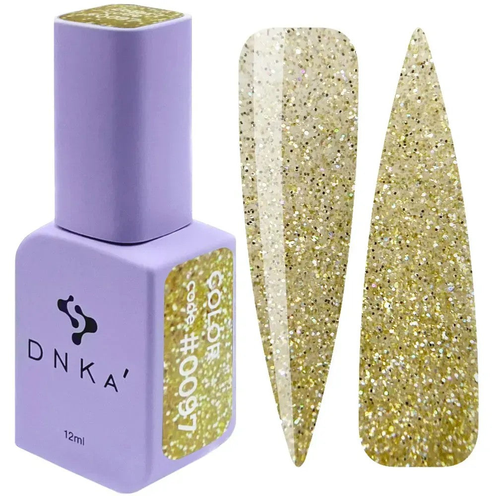 Основа DNKa, крышка №0011, молочная с кусочками золотой фольги, 12 мл (DNKA0011)