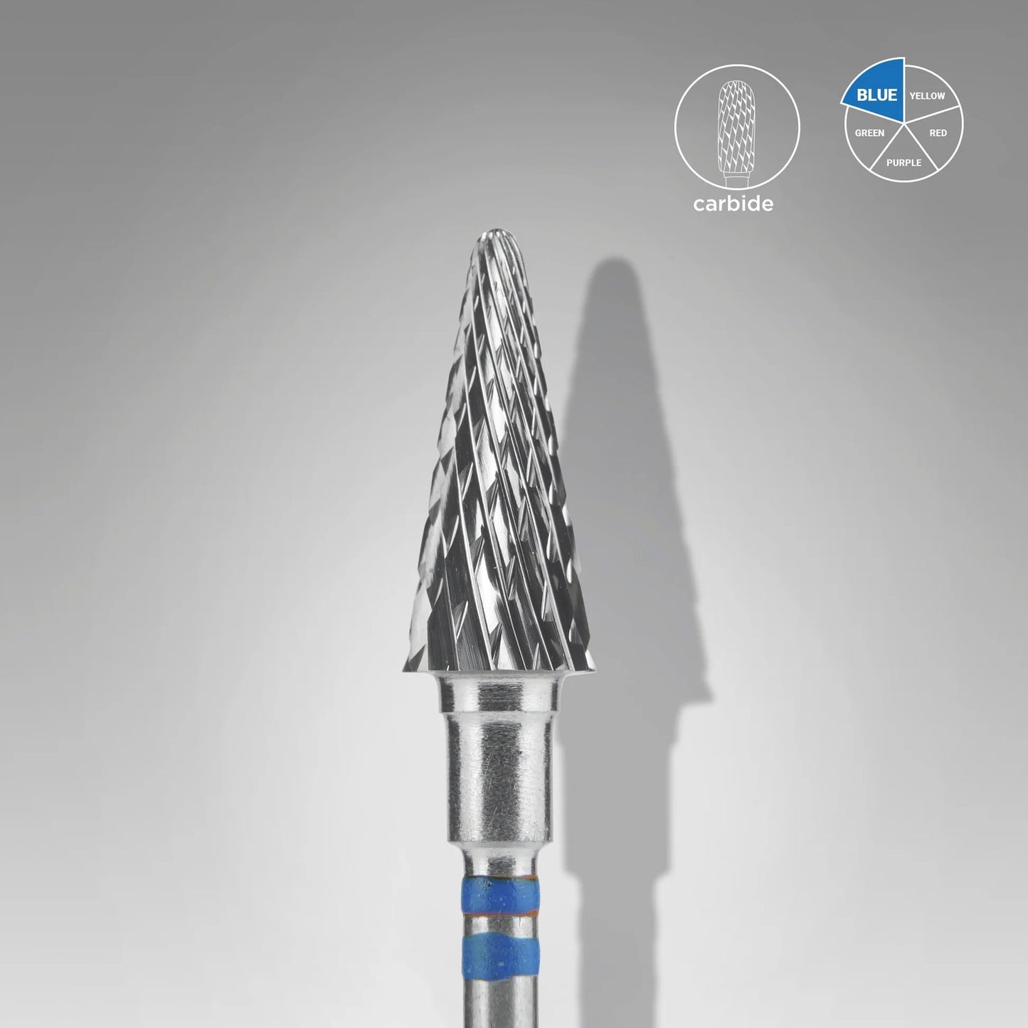 STALEKS EXPERT Hartmetallbohrer Kegel Blau Für Linkshänder 6 x 14 mm